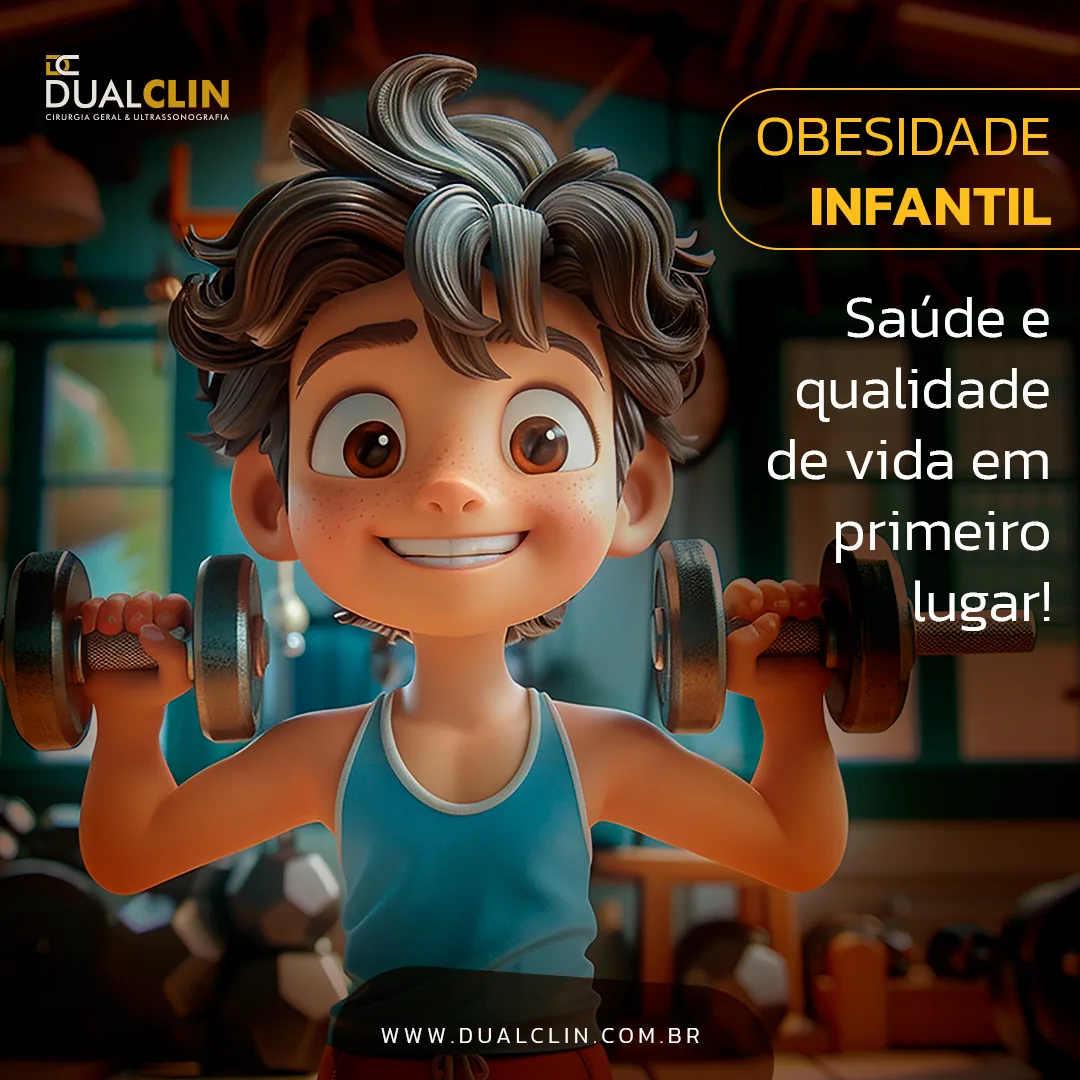 Peça da DualClin sobre obesidade infantil