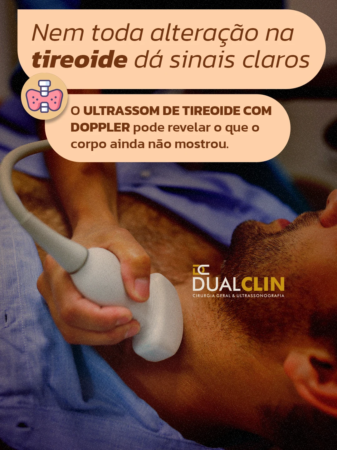 Conteúdo DualClin sobre ultrassom de tireoide com Doppler