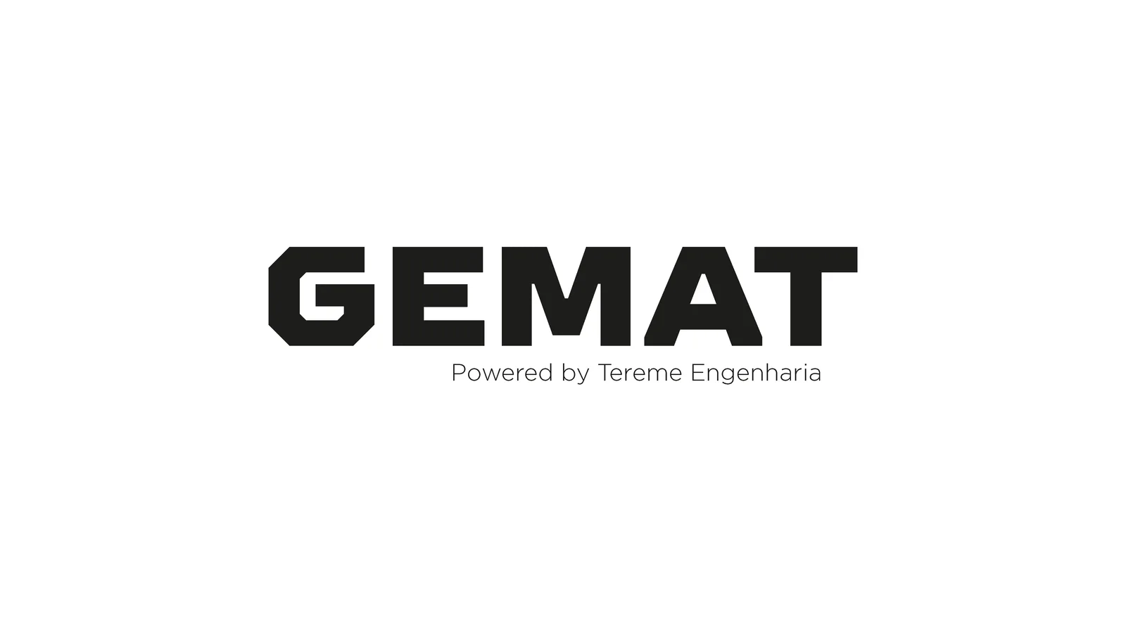 Variação da marca GEMAT em fundo escuro